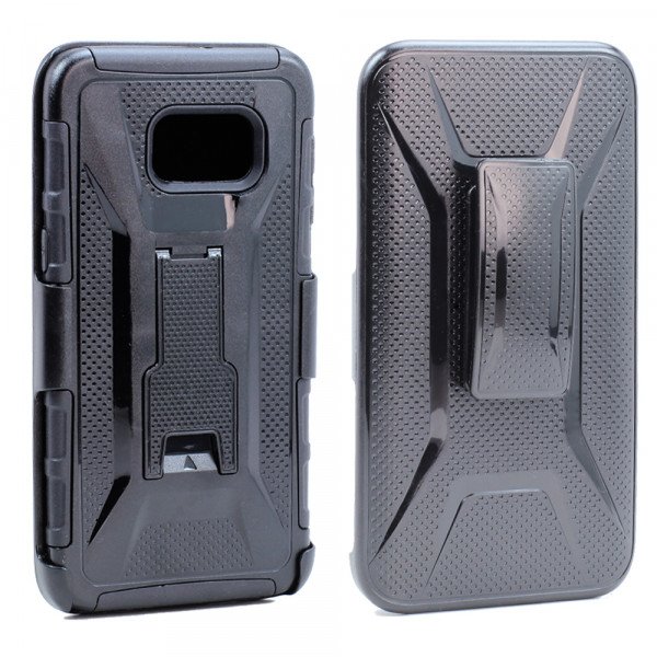 Wholesale Samsung S8 Holster Combo Belt Clip Case (Black)